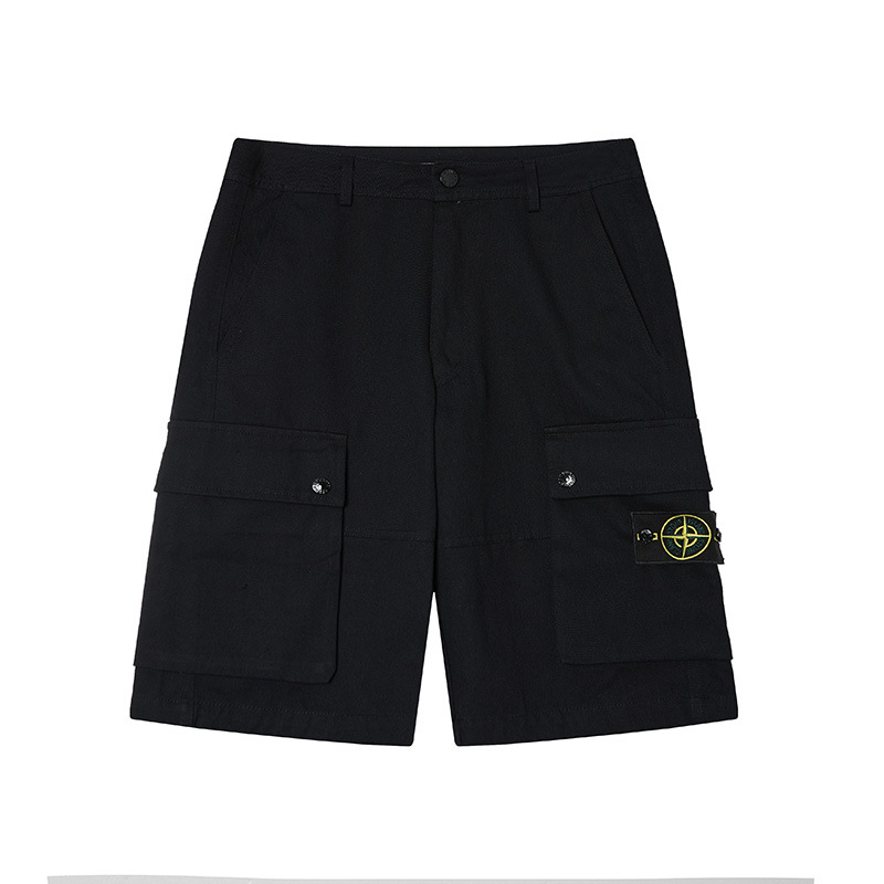 Stone Island Compass Patch Pants Men Cargo Shorts & Cotton Sweatpants