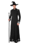 Halloween Wizard Witch Long Robe Cosplay Sets Adult & Kids Outfits