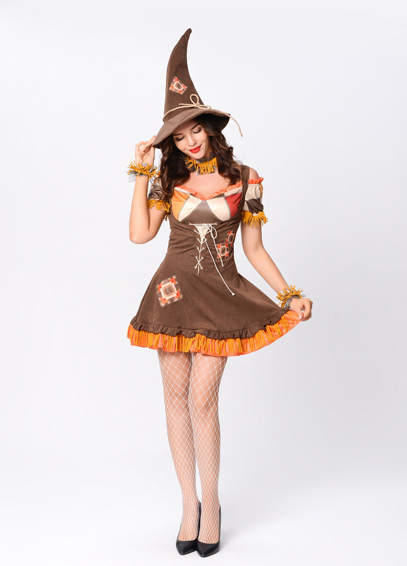 Halloween Women Scarecrow Zombie & Vampire Multi‑Style Cosplay Sets