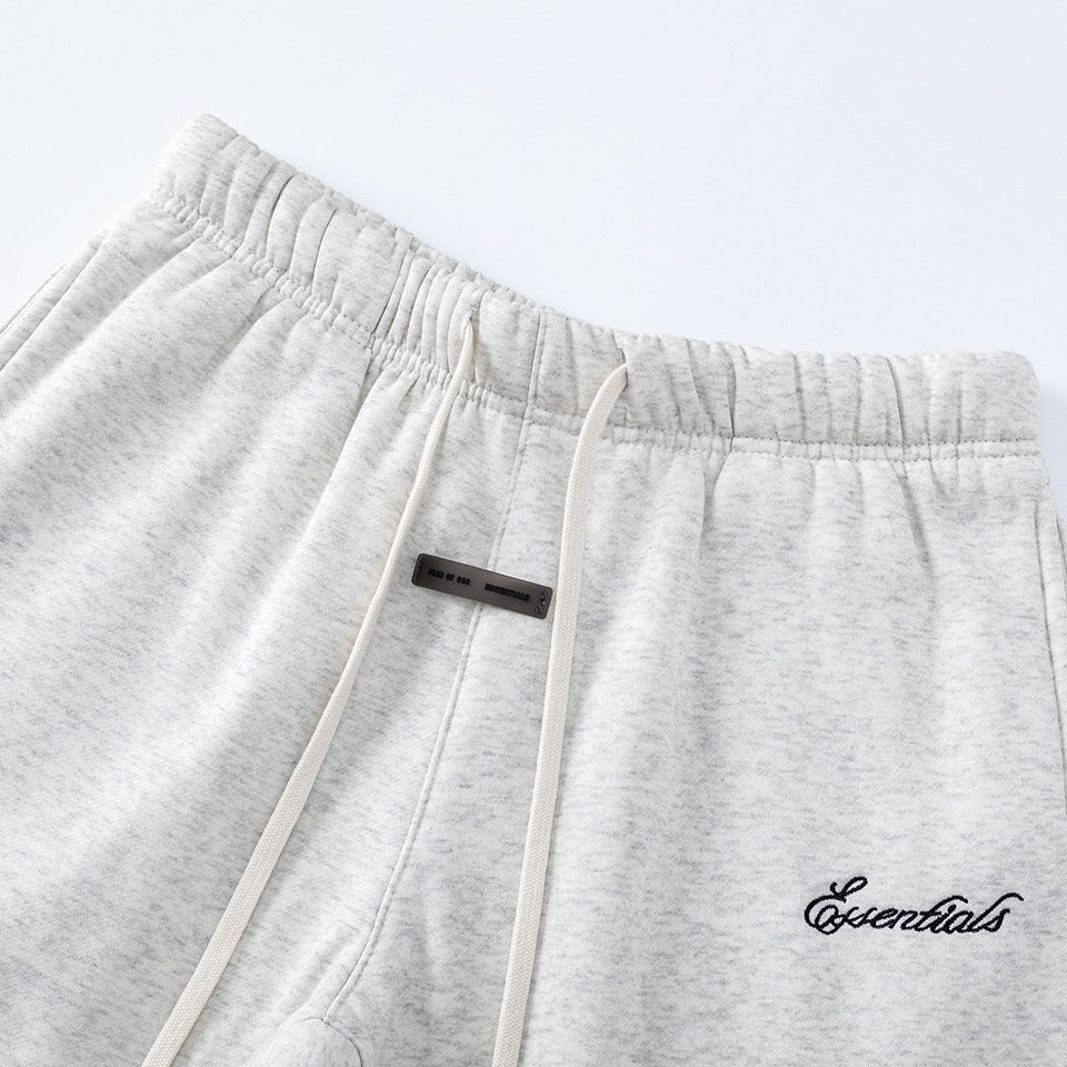 Fear Of God Essentials 3D Silicone Logo Fleece Hoodie Sweatpants Set