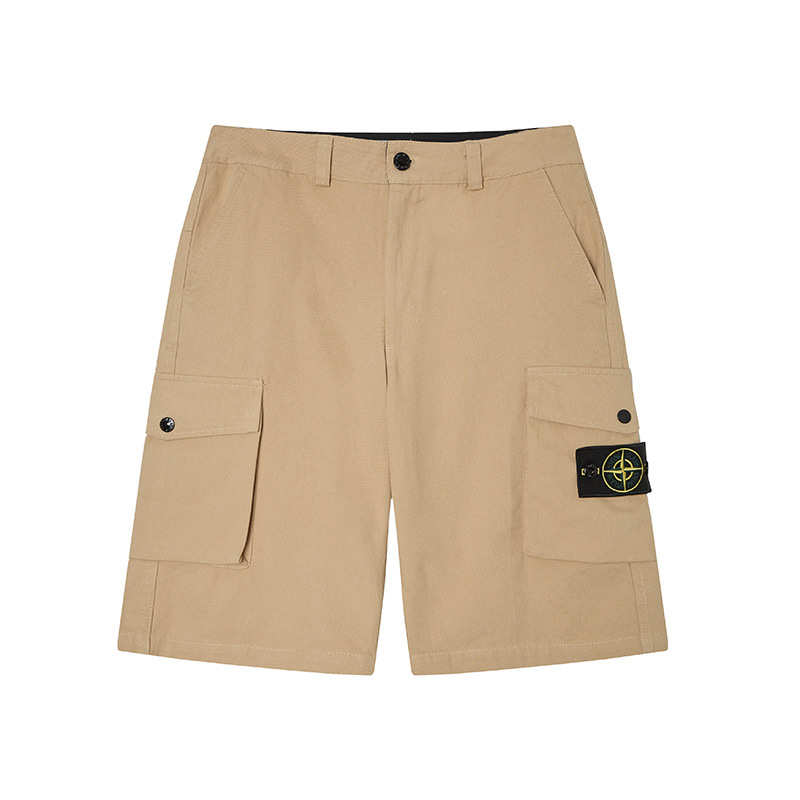 Stone Island Compass Patch Pants Men Cargo Shorts & Cotton Sweatpants