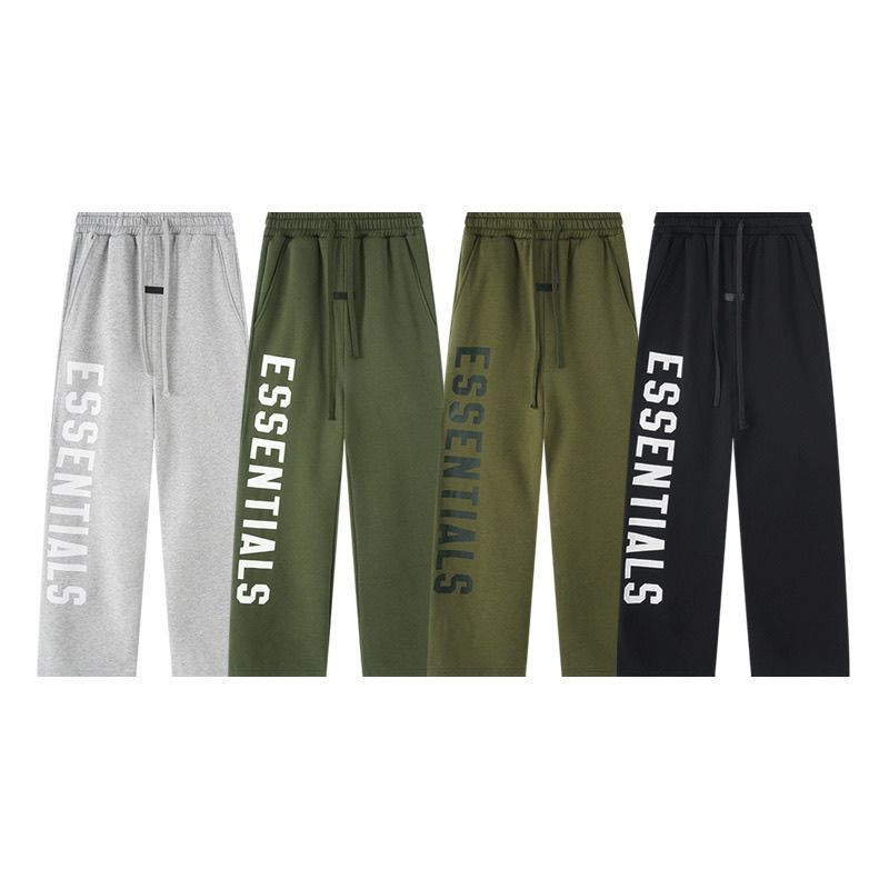 Fear Of God Essentials Letter Print Straight Sweat Pants Multi-Style
