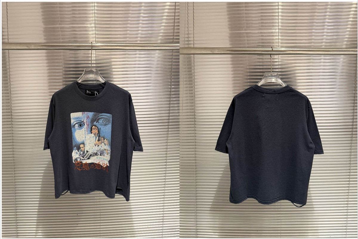 Paly Hollywood Portrait Graphic Short Sleeve Crew Neck T-Shirt Unisex