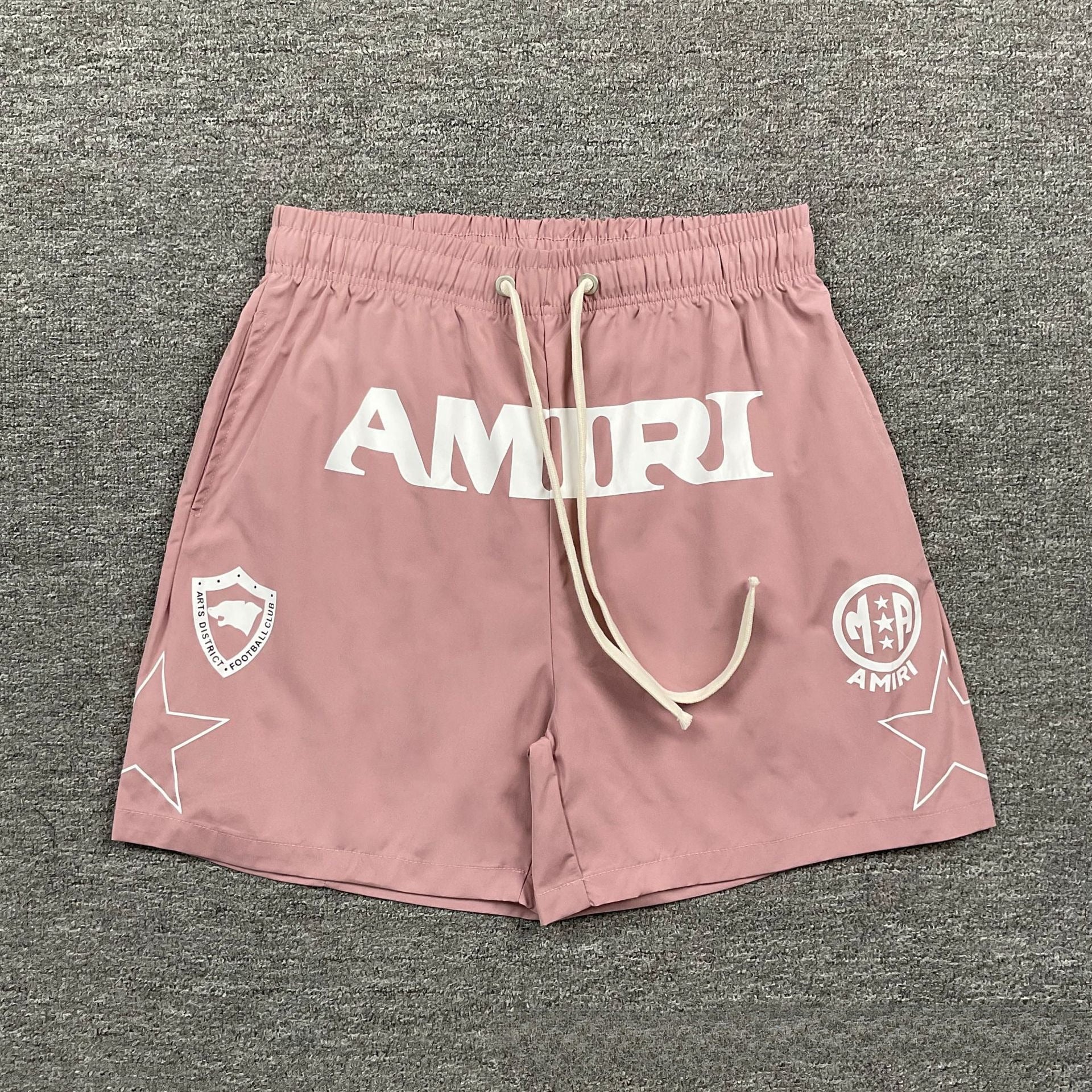 Amiri Star Letter Print Casual Loose Beach Shorts Unisex