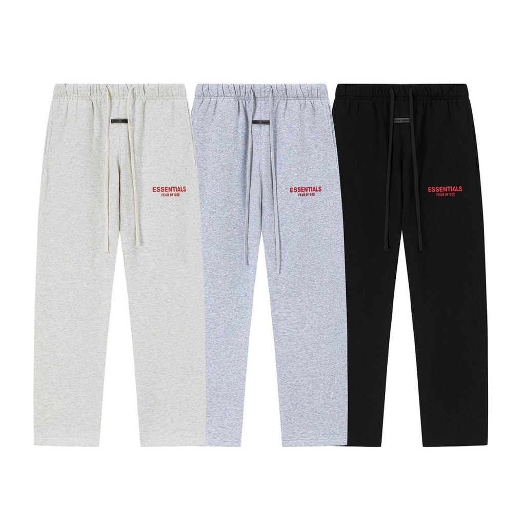 Fear Of God Essentials Letter Print Straight Sweat Pants Multi-Style