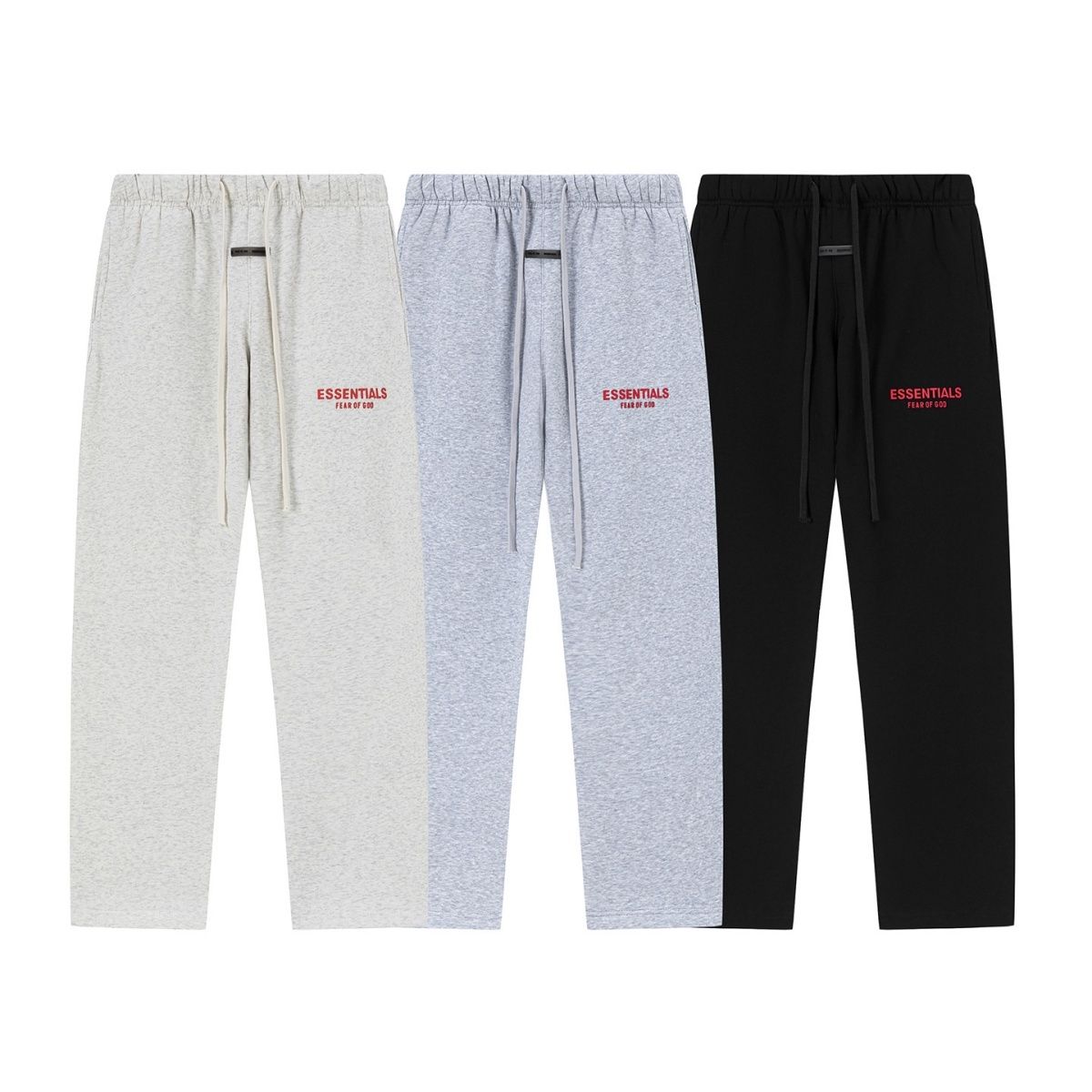 Fear Of God Essentials Letter Print Straight Sweat Pants Multi-Style