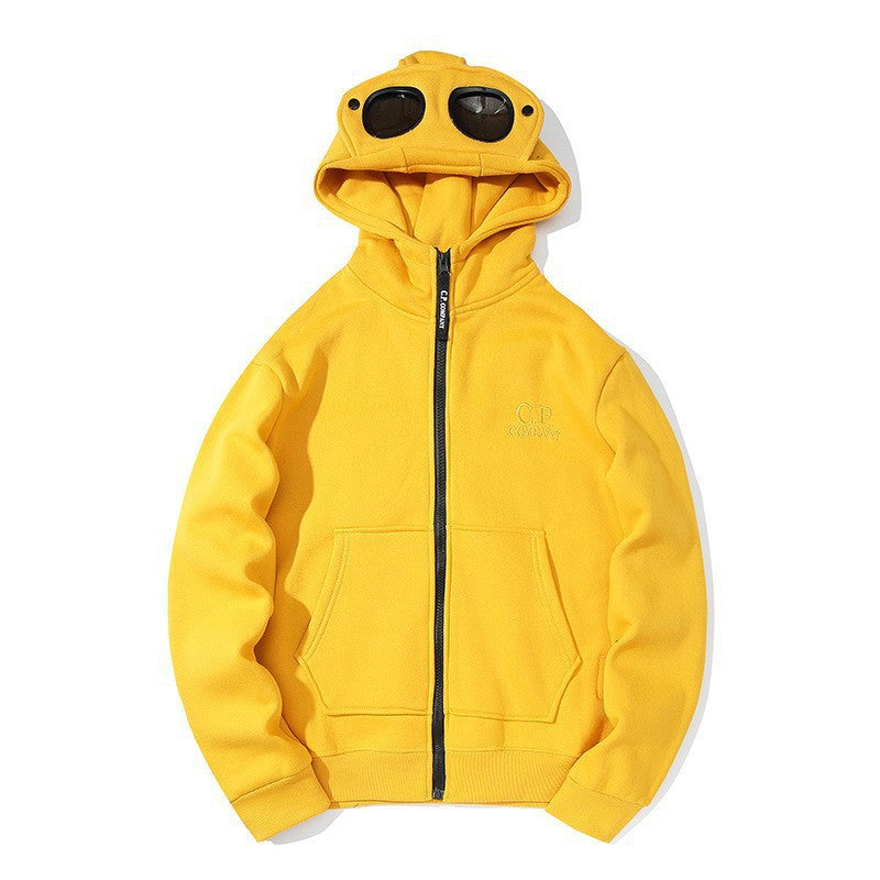 C.P. Company Goggle Zip Hoodie Lens Detail Sweatshirt