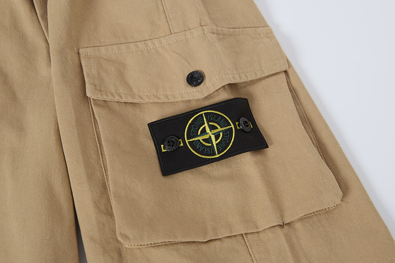 Stone Island Compass Patch Pants Men Cargo Shorts & Cotton Sweatpants
