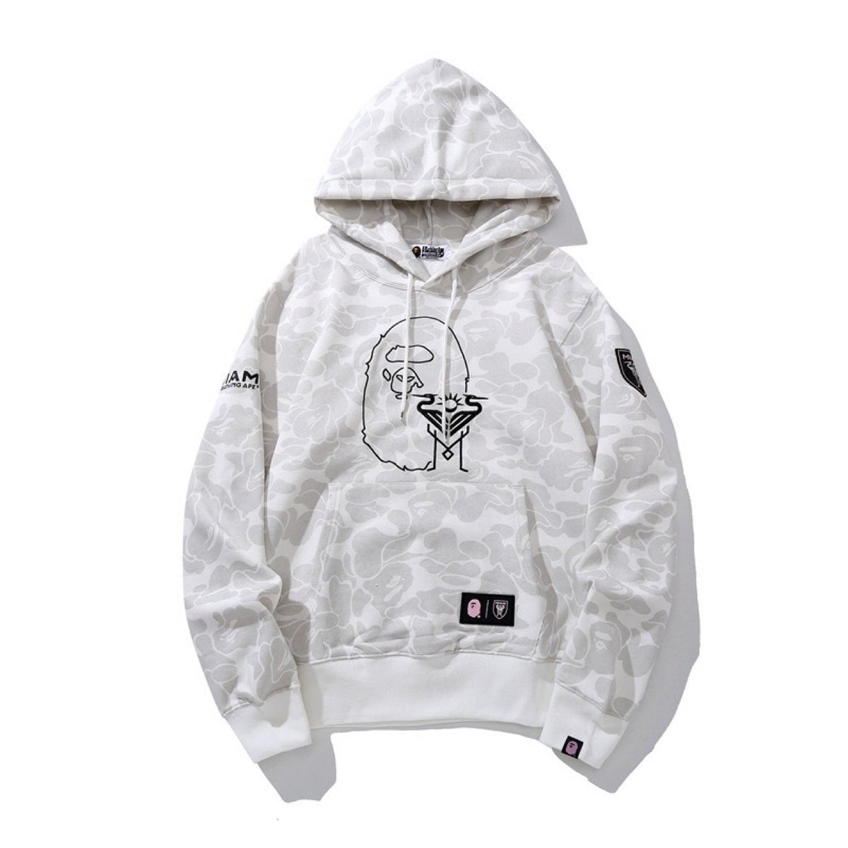 BAPE Ape Head Camo Graphic Pullover Hoodie Miami Sweatshirt
