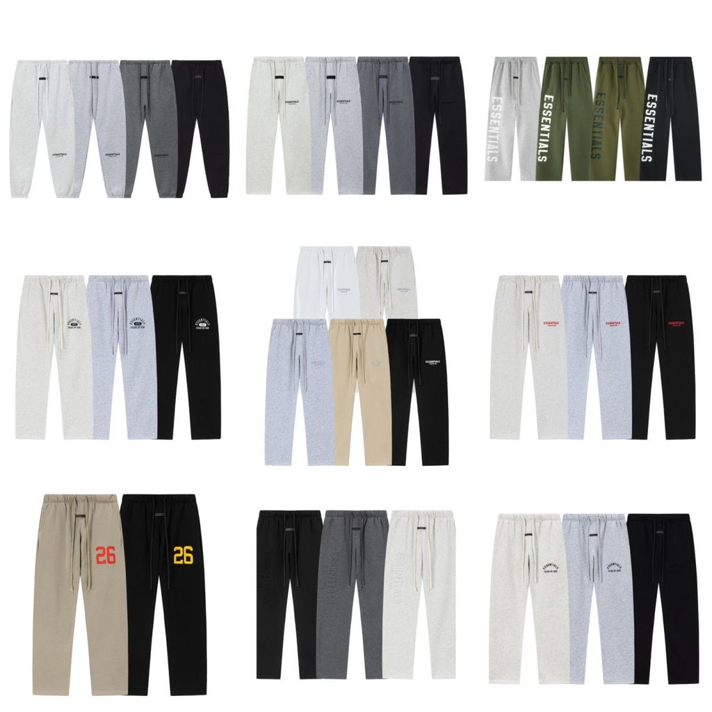 Fear Of God Essentials Letter Print Straight Sweat Pants Multi-Style