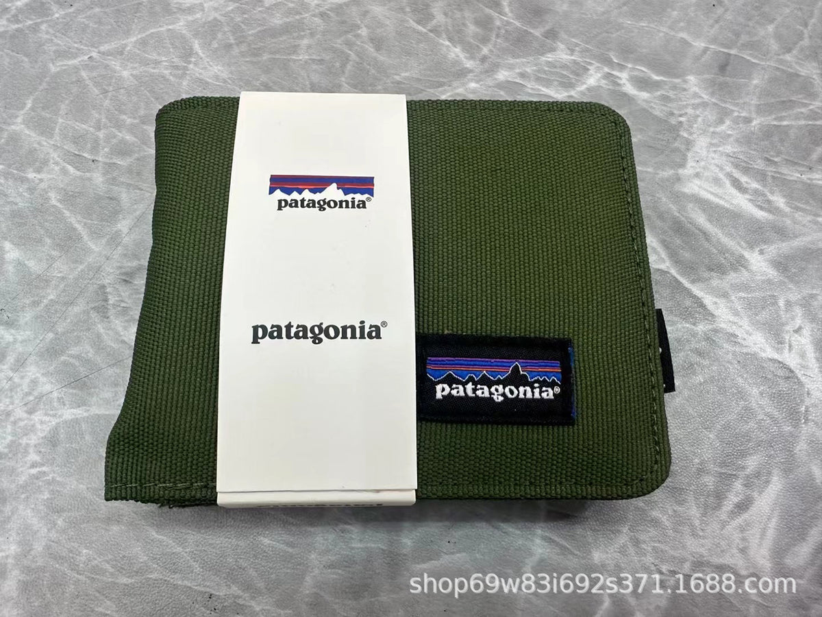 Patagonia Patch Logo Bifold Wallet Multi Oxford Canvas Card Holder