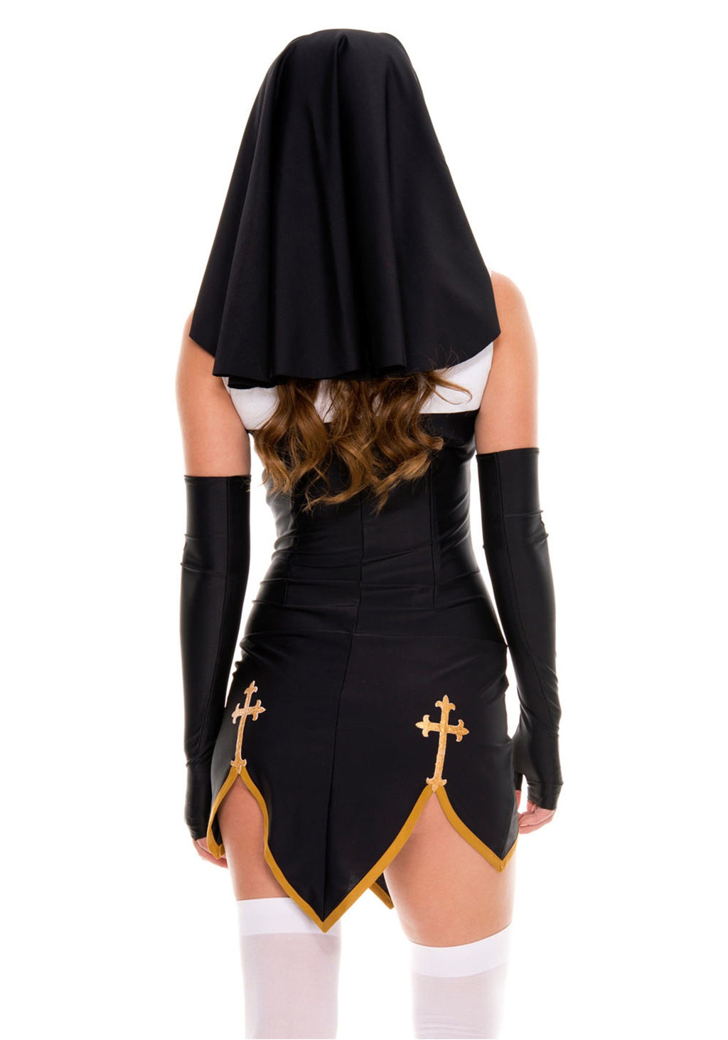 Halloween Women Sexy Nun Cosplay Devil Vampire Party Fancy Dress Sets