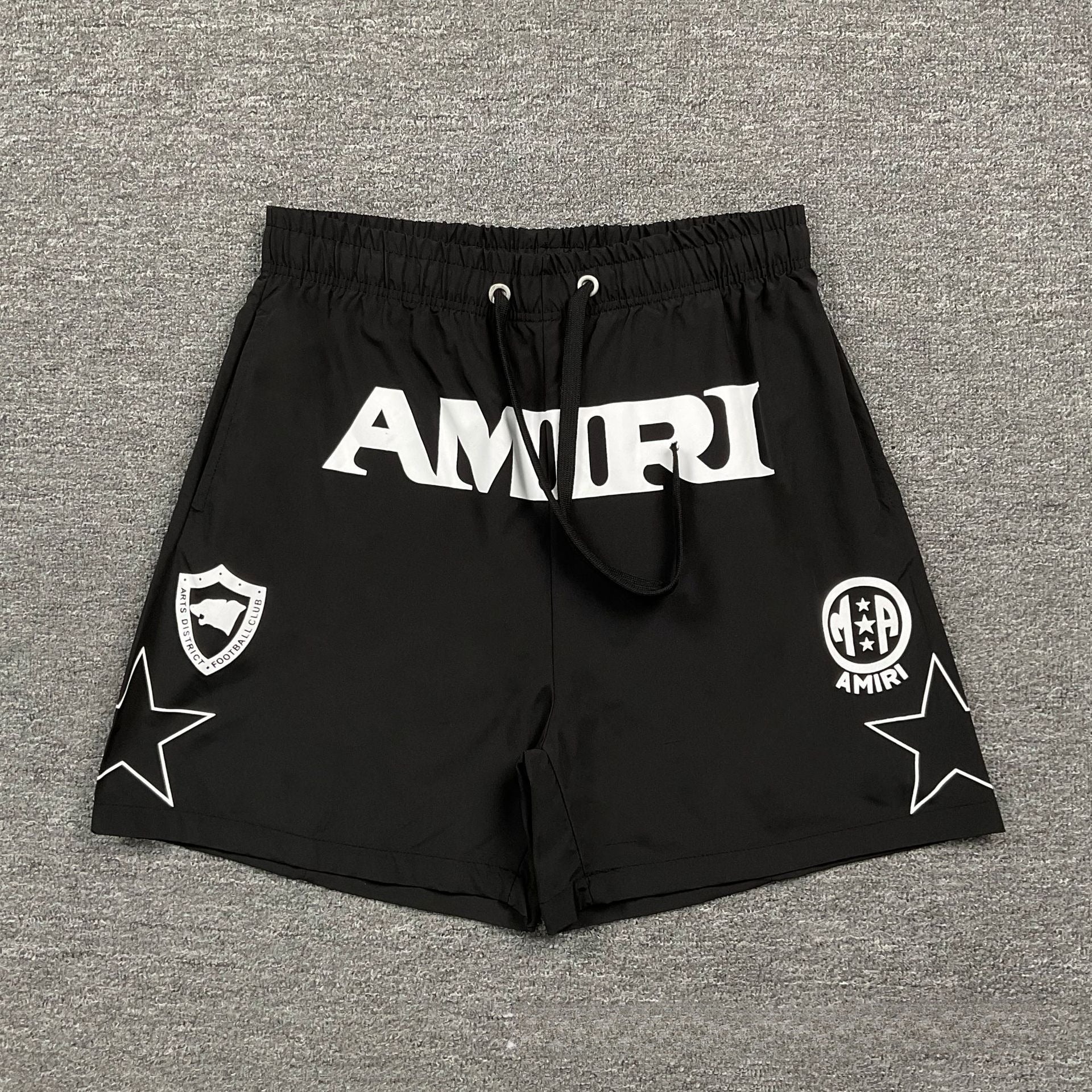 Amiri Star Letter Print Casual Loose Beach Shorts Unisex