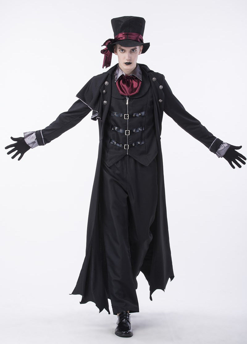 Halloween Men & Women Vampire Skeleton Gothic Cosplay Couple Sets
