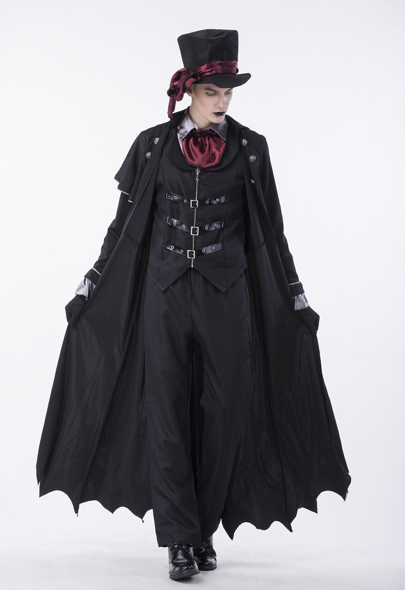 Halloween Men & Women Vampire Skeleton Gothic Cosplay Couple Sets