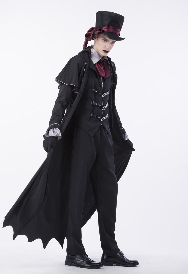 Halloween Men & Women Vampire Skeleton Gothic Cosplay Couple Sets