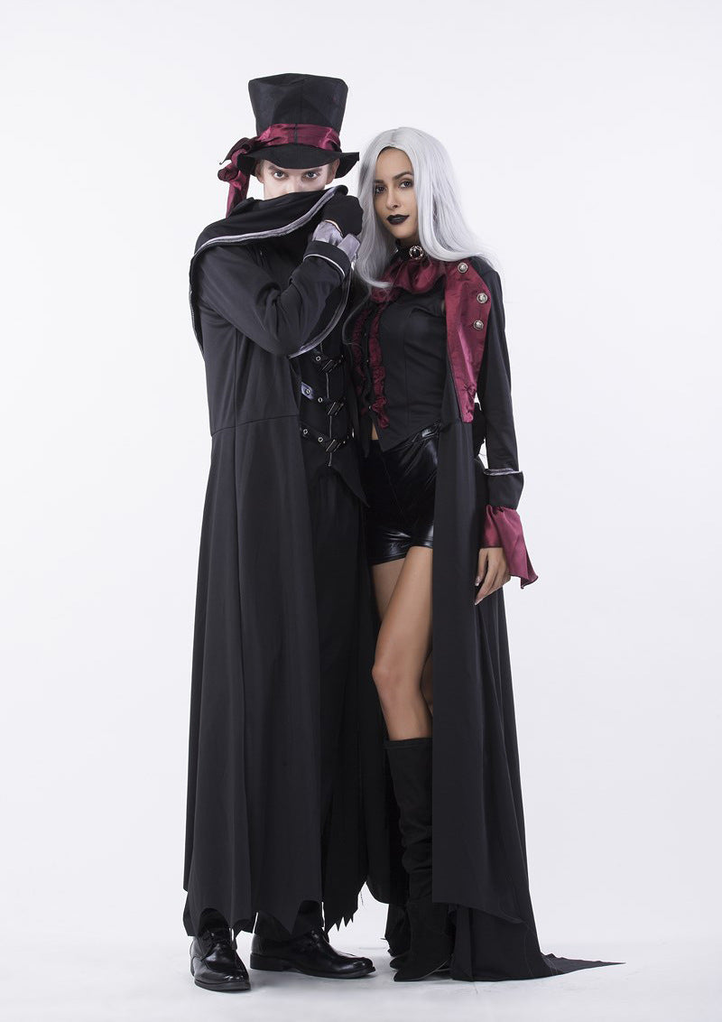 Halloween Men & Women Vampire Skeleton Gothic Cosplay Couple Sets