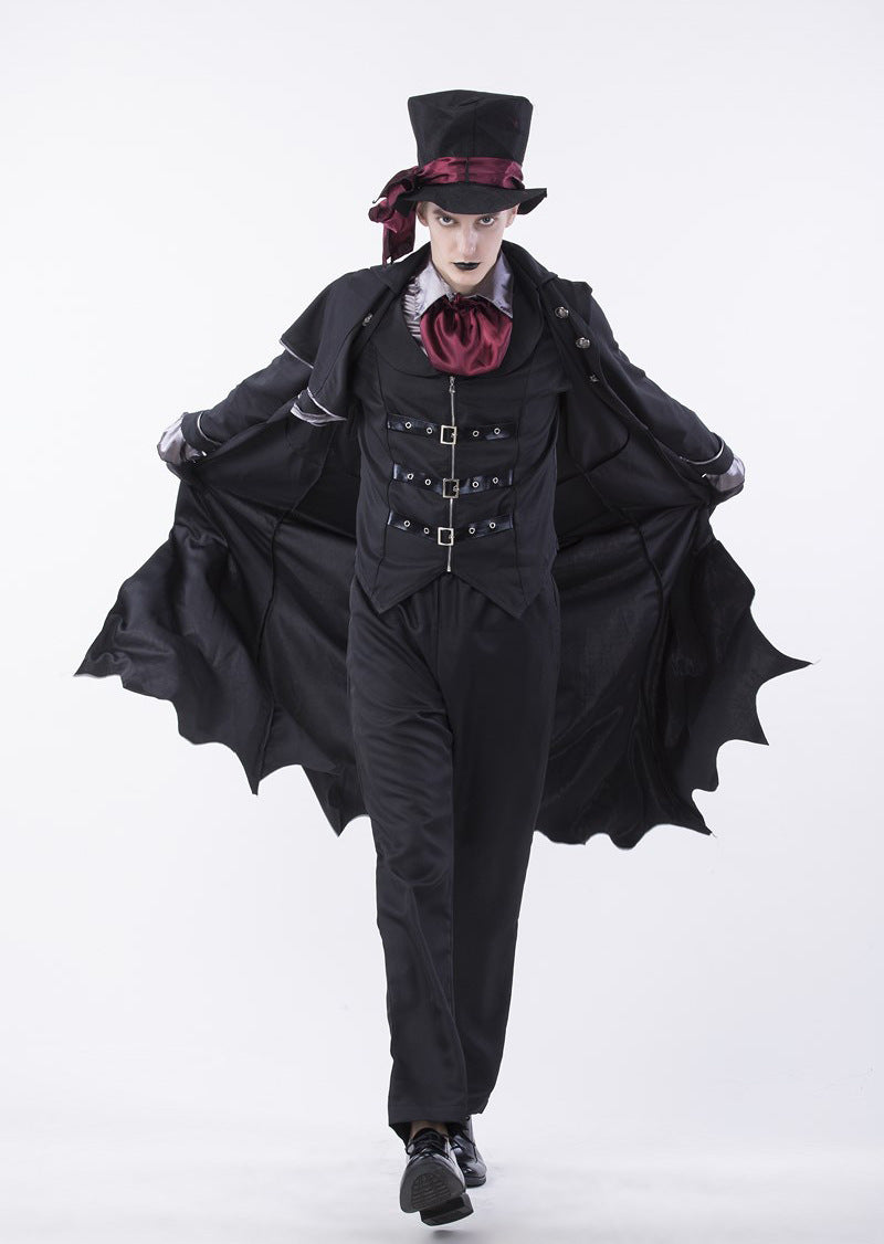 Halloween Men & Women Vampire Skeleton Gothic Cosplay Couple Sets