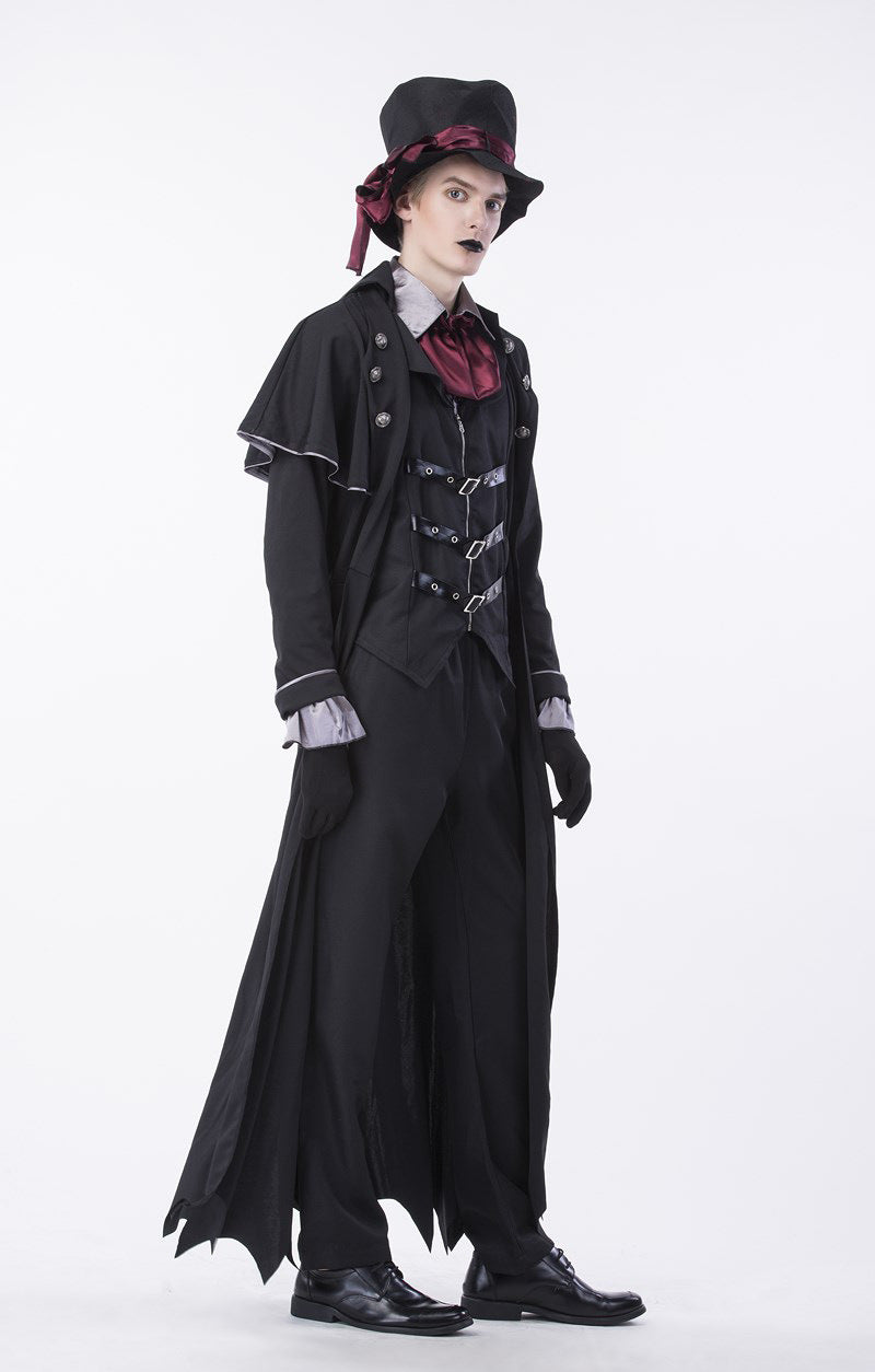 Halloween Men & Women Vampire Skeleton Gothic Cosplay Couple Sets