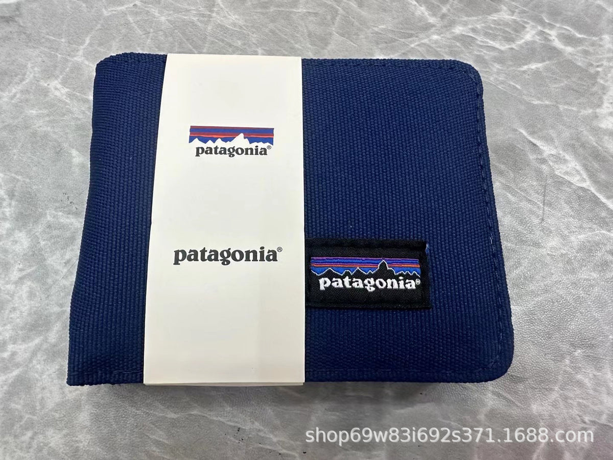 Patagonia Patch Logo Bifold Wallet Multi Oxford Canvas Card Holder