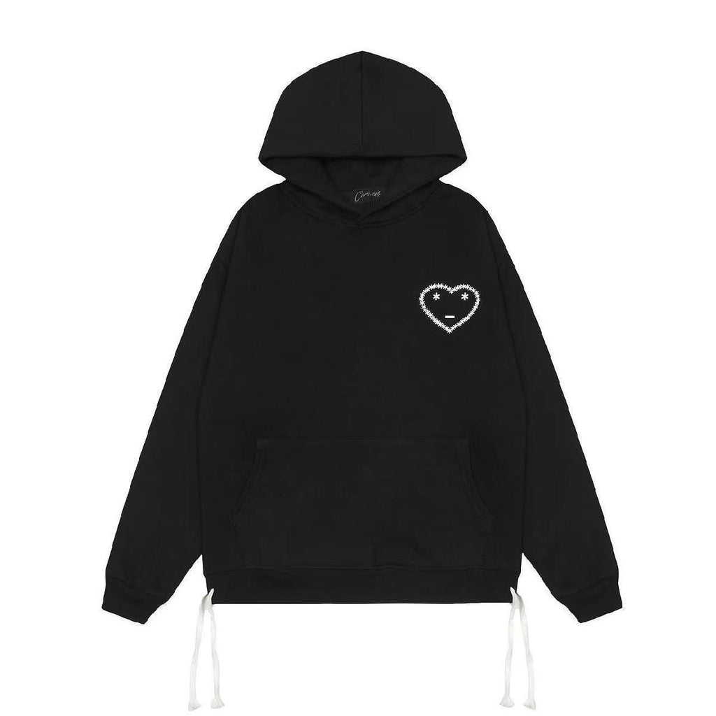 Heart Embroidered Hoodie Sweatpants Set