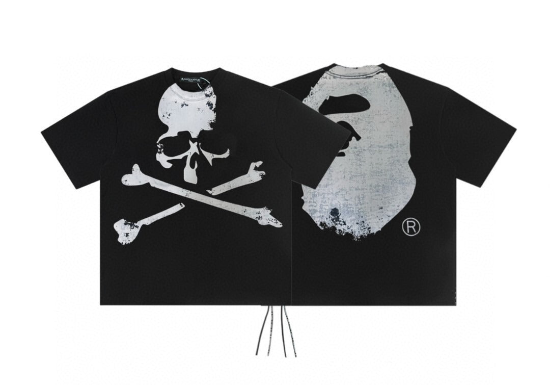 Mastermind Japan Skull Print Crew Neck Short Sleeve T Shirt Unisex