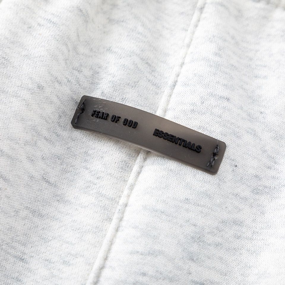 Fear Of God Essentials 3D Silicone Logo Fleece Hoodie Sweatpants Set