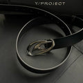 Avant-Garde Metal Buckle Leather Belt Unisex Waist Belt