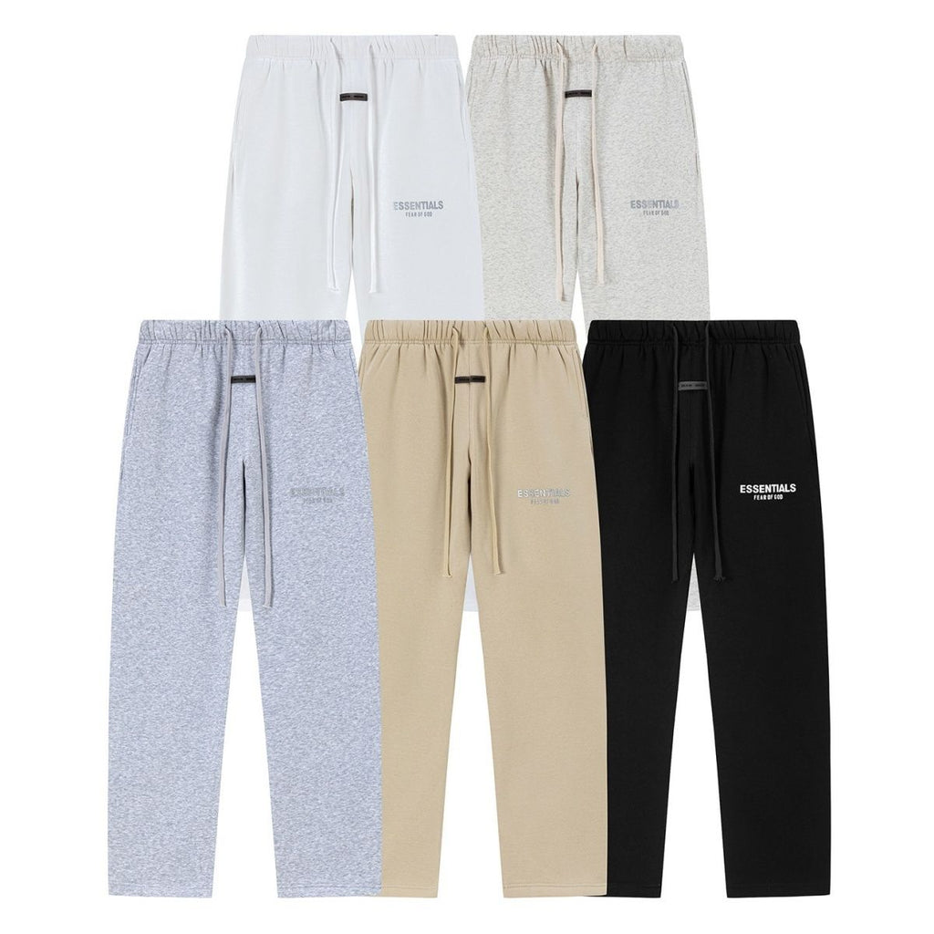 Fear Of God Essentials Letter Print Straight Sweat Pants Multi-Style