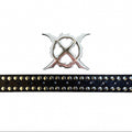 GROUPMAREK GMK X Logo Rivet Leather Belt Detachable Metal Buckle Waist