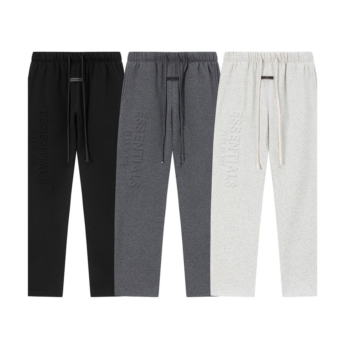 Fear Of God Essentials Letter Print Straight Sweat Pants Multi-Style