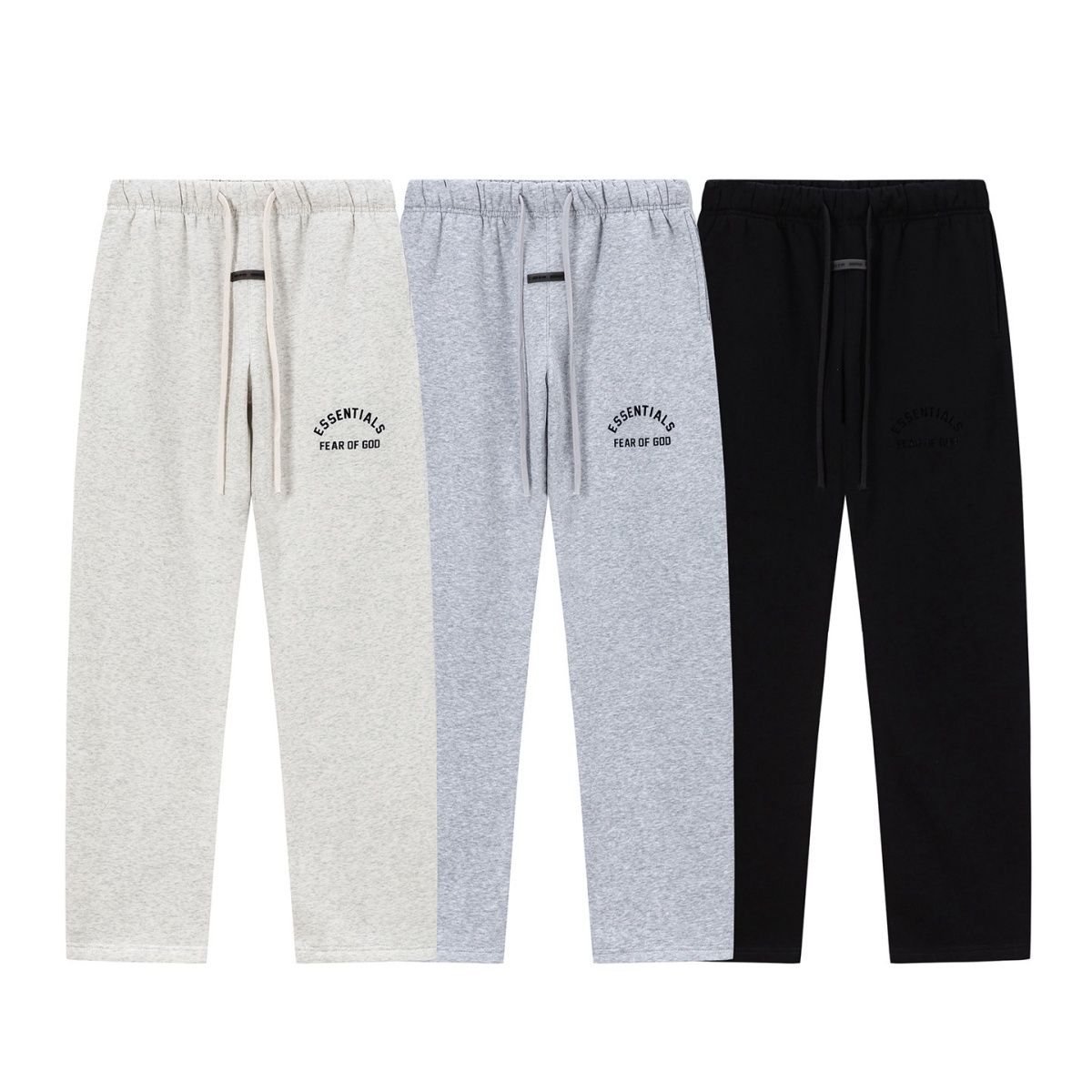 Fear Of God Essentials Letter Print Straight Sweat Pants Multi-Style