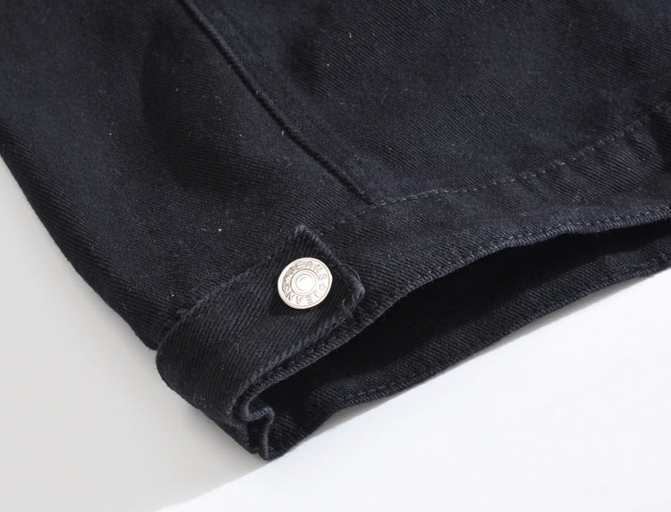 Rivet Biker Distressed Raw Edge Denim Vest Unisex Sleeveless Waistcoat