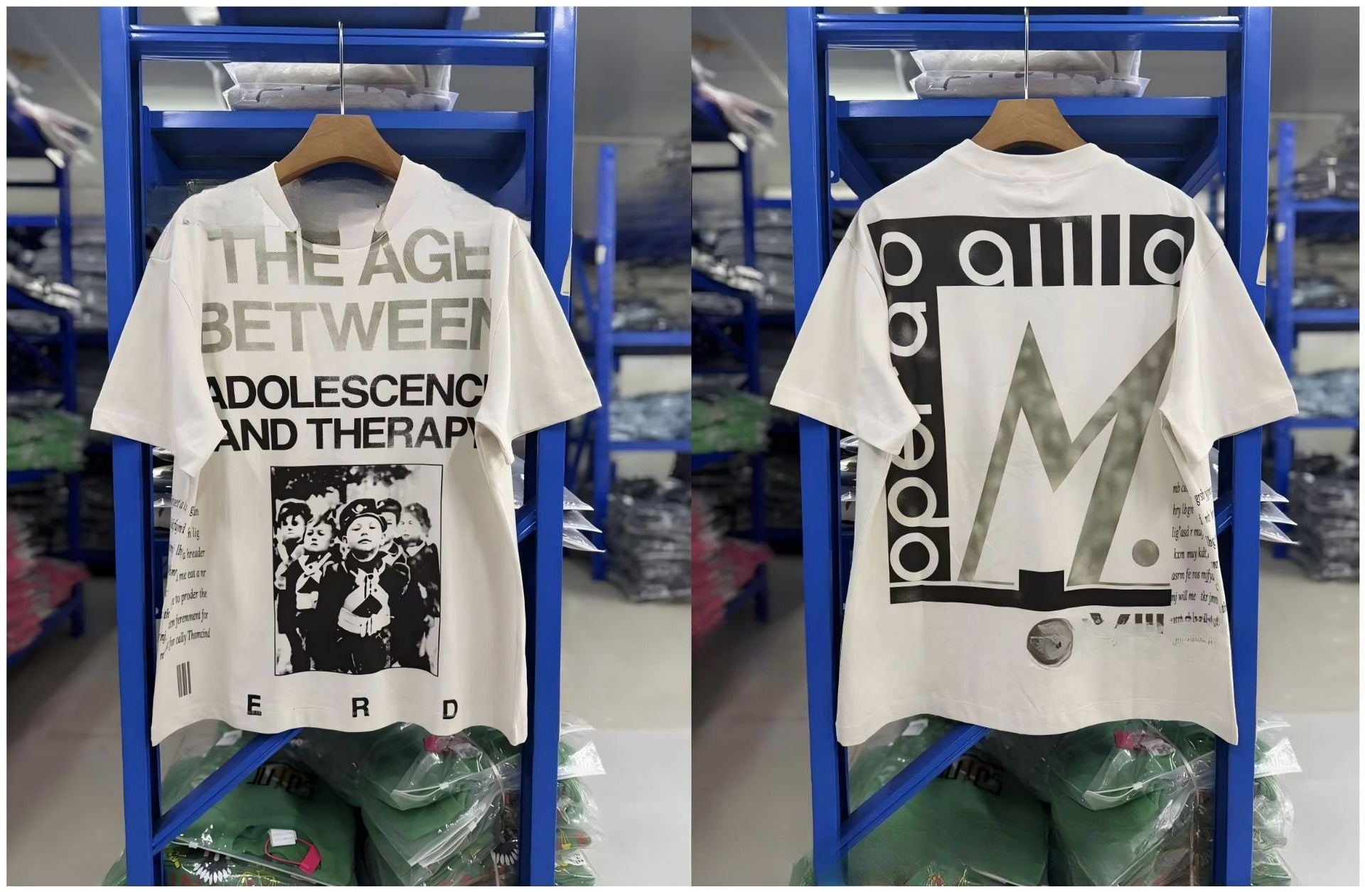 Enfants Riches Deprimes Washed Letter Print Cut Off Tank Top Unisex