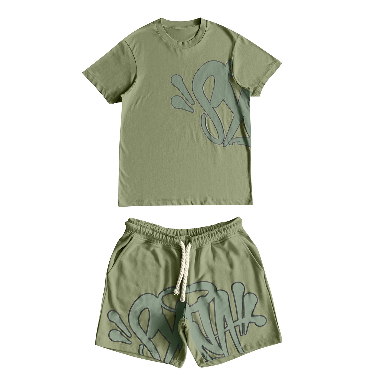 Syna World Graffiti T-Shirt & Shorts Unisex Streetwear Set