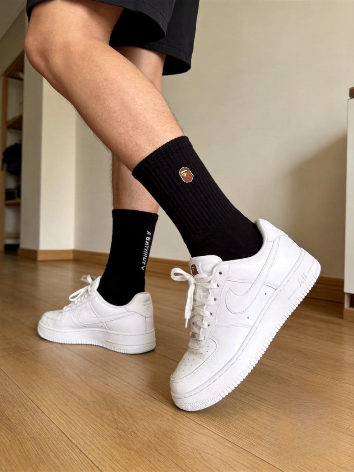 BAPE Ape Head Embroidered Socks