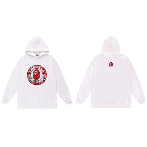 BAPE Ape Head Graphic Hoodie Camo Print Loose Cotton Pullover