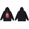 BAPE Hoodie Baby Milo Ape Head Multi Graphic Street Fleece Pullover