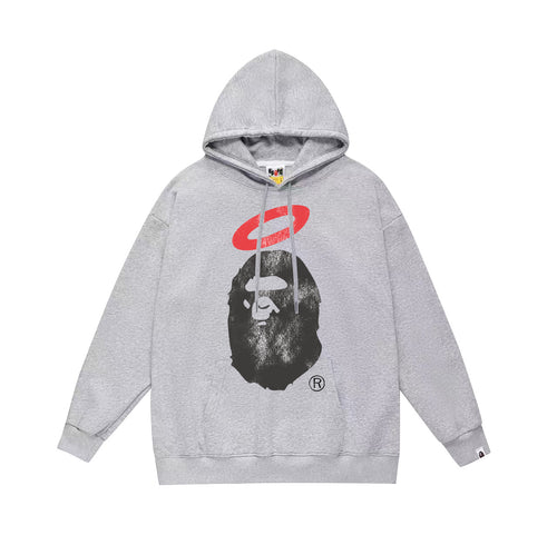 BAPE Hoodie Multi Camo Ape Head Print Street Fleece Pullover
