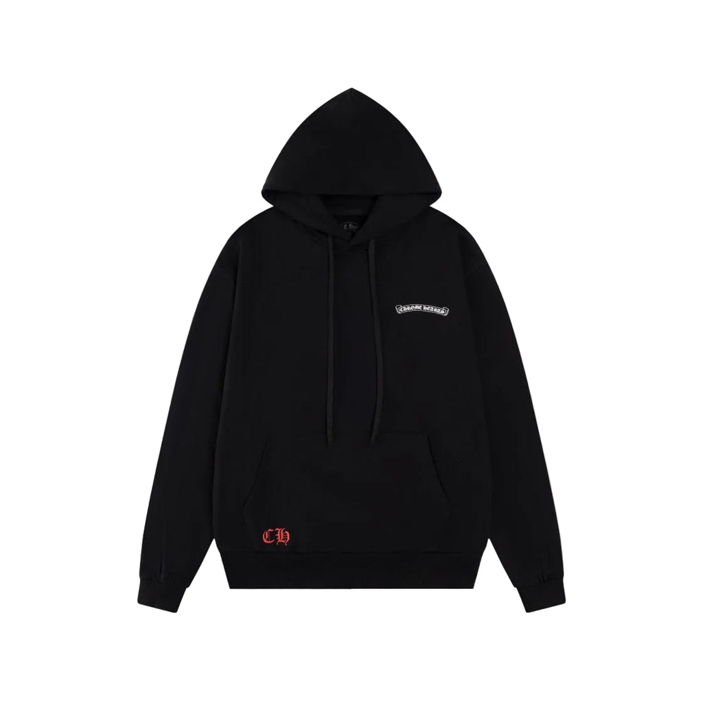 Chrome Hearts Hoodie Horseshoe Cross ST.BARTH Anchor Fleece Pullover