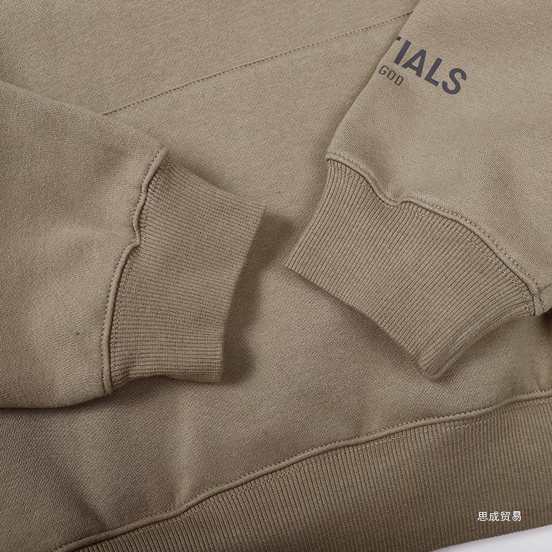 Fear of God ESSENTIALS Small Logo Hoodie, Chest & Sleeve Print