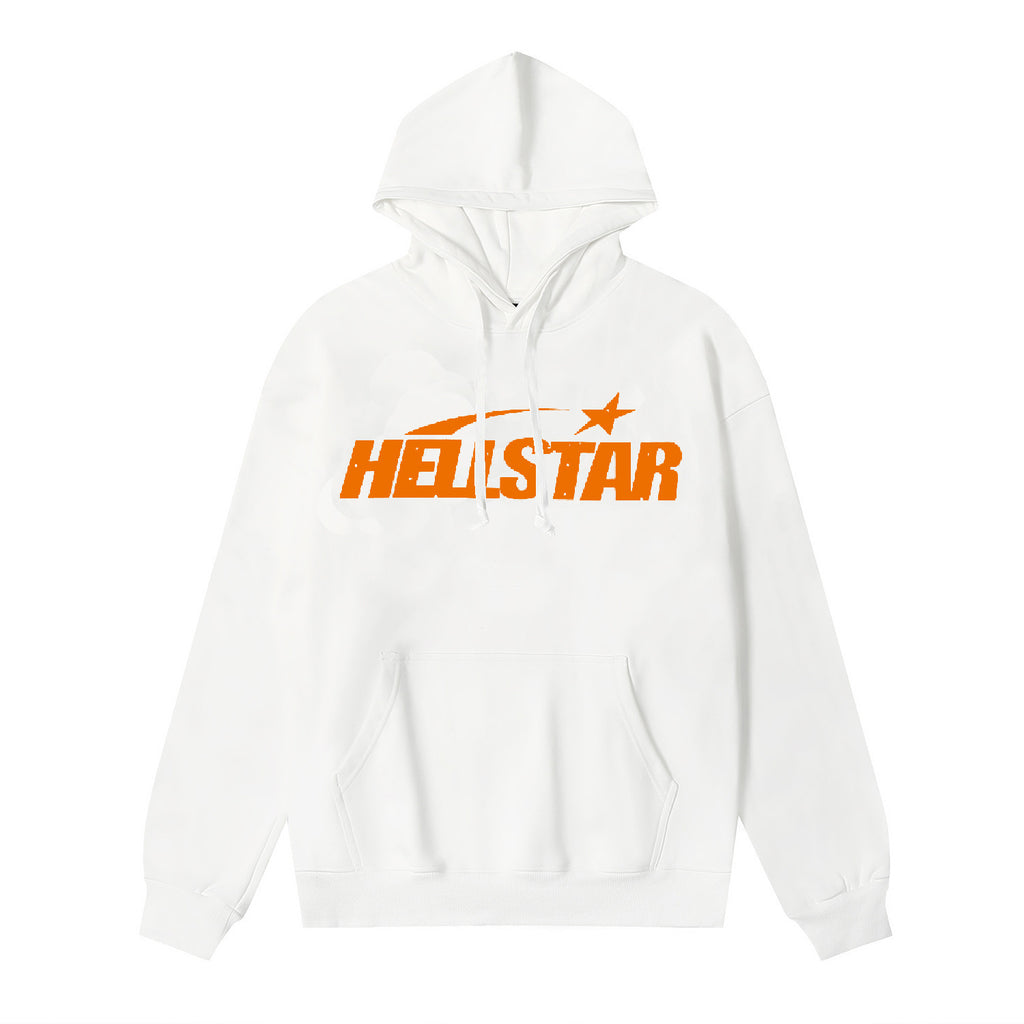 HELLSTAR Hoodie Front Logo Back Circle Graphic Street Pullover