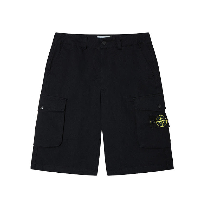 Stone Island Compass Patch Pants Men Cargo Shorts & Cotton Sweatpants