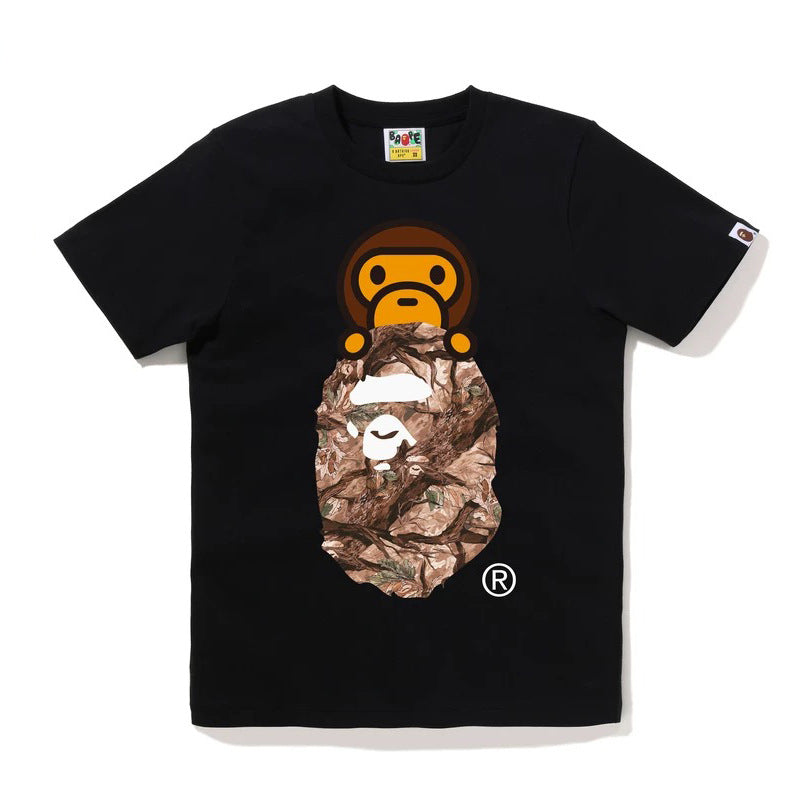 BAPE Ape Head & Shark Graphic Tee Loose Unisex Streetwear T-Shirt