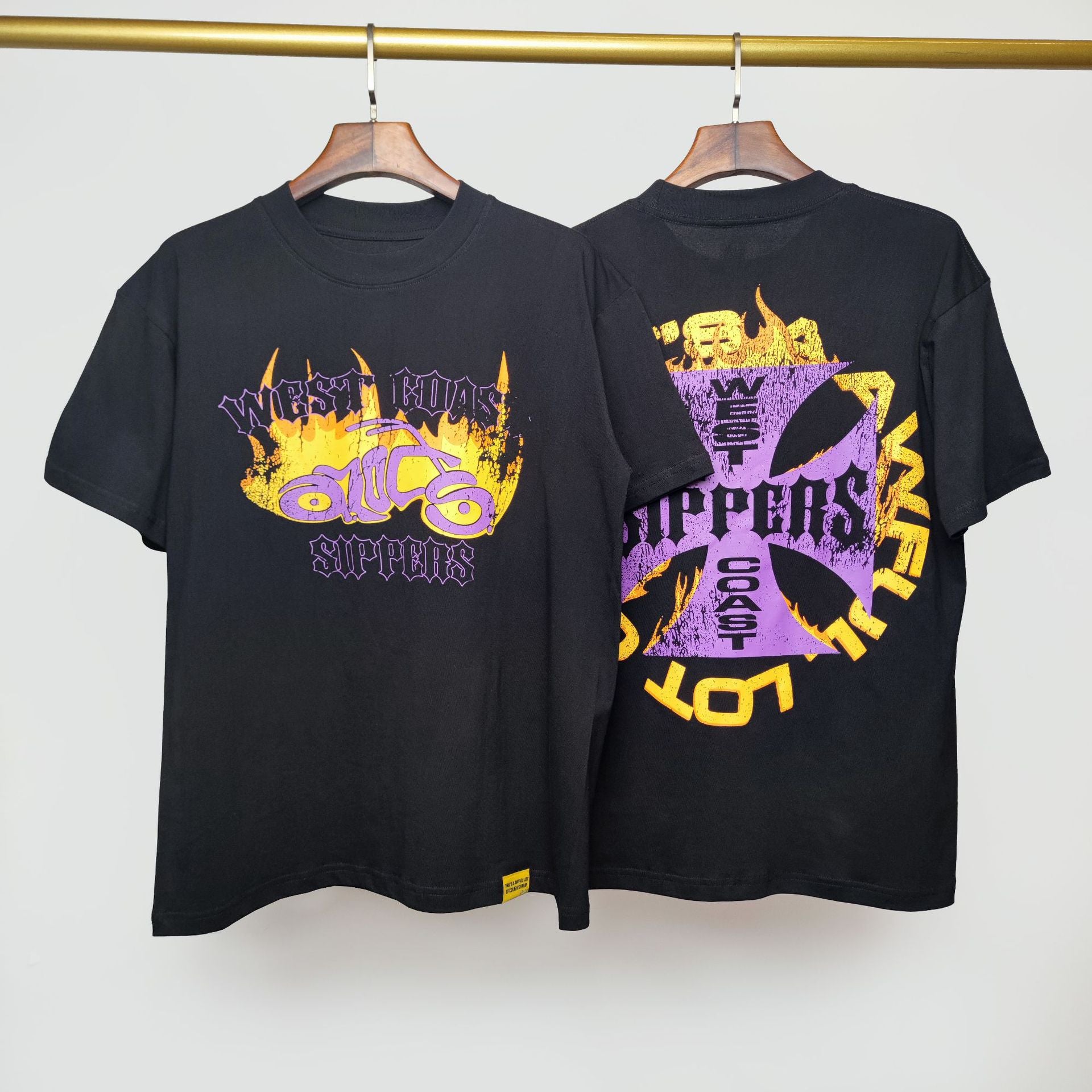 ALOCS Cough Syrup Letter Graphic Short Sleeve Tee Streetwear Unisex