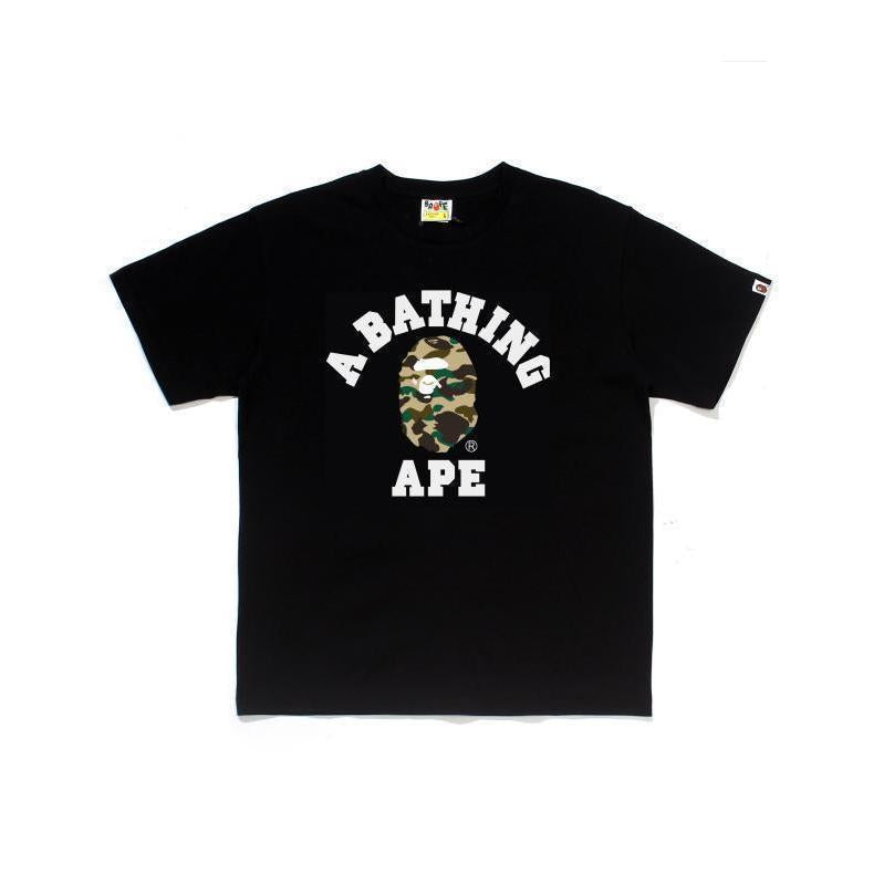 BAPE Ape Head Print Loose Unisex Streetwear T-Shirt