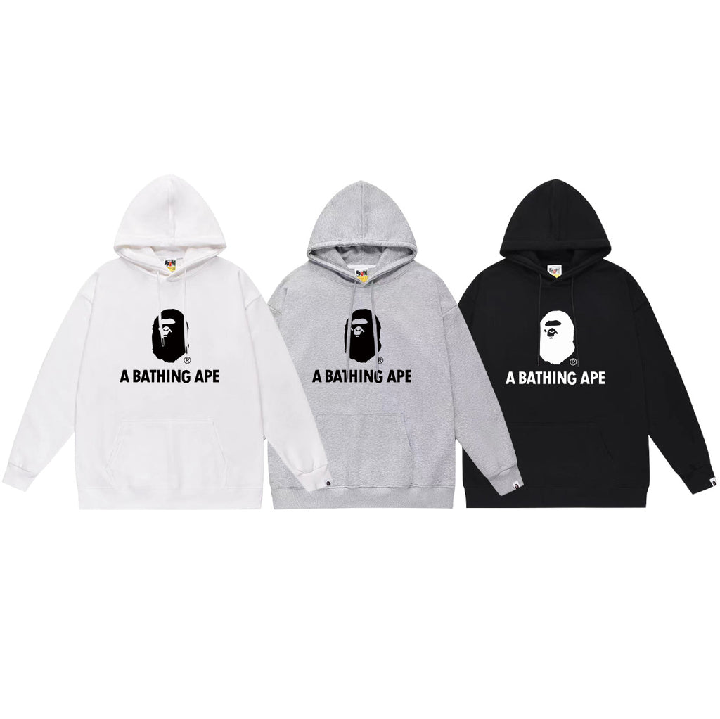 Bape Camo Ape Head Graphic Vintage Washed Oversized Hoodie Streetwear