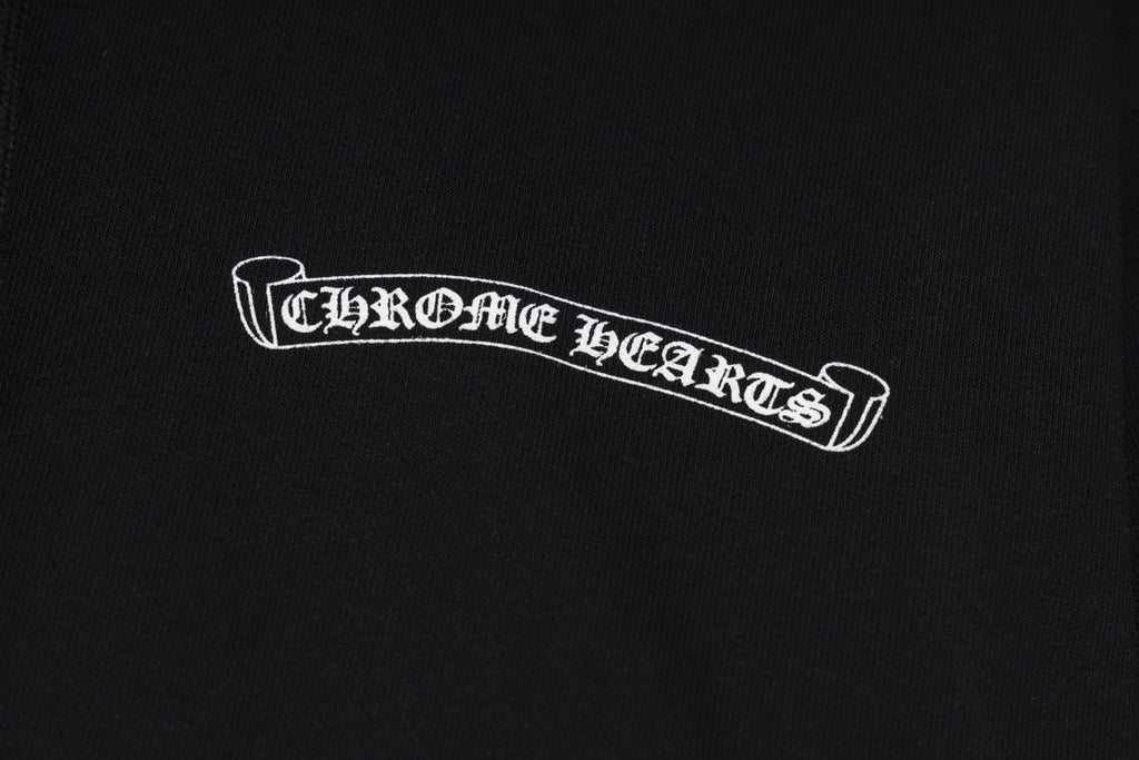Chrome Hearts Hoodie Horseshoe Cross ST.BARTH Anchor Fleece Pullover