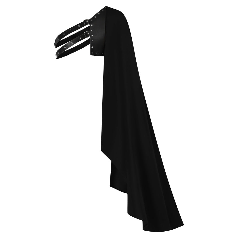 Halloween Medieval Knight Single Shoulder Cape Fantasy Cosplay Shawl