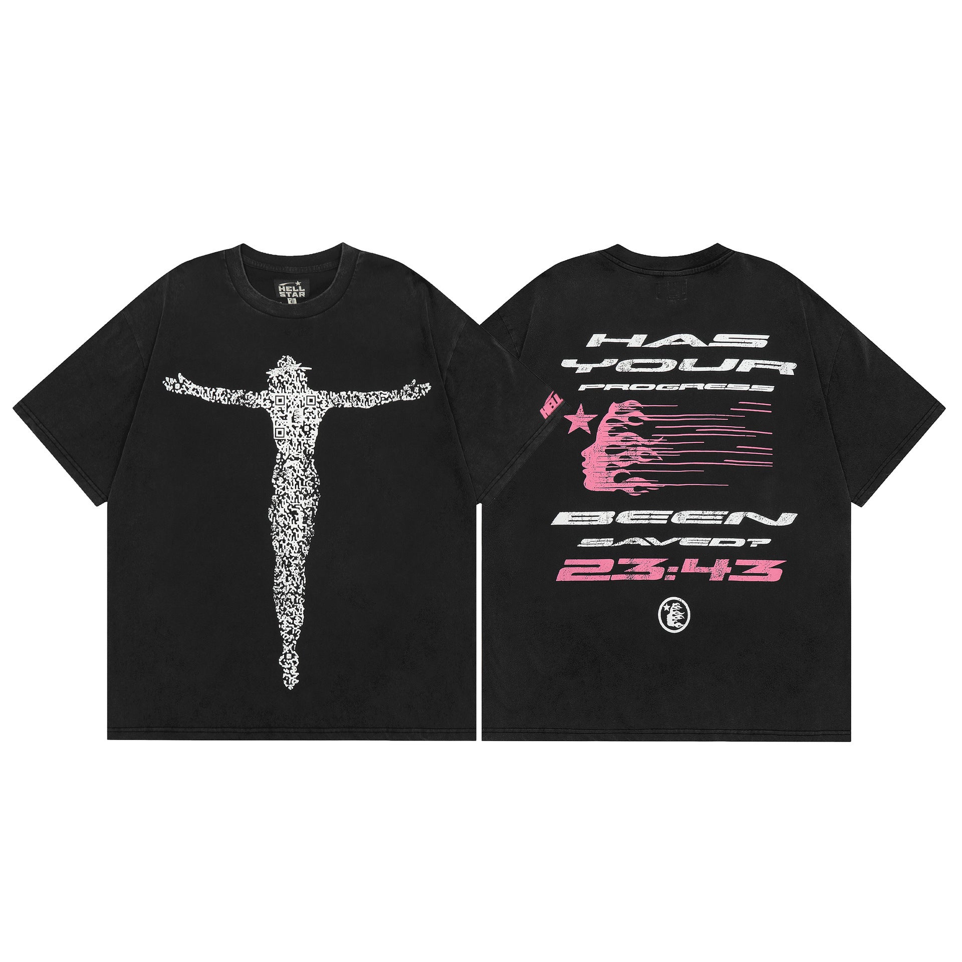 Hellstar Multi‑Graphic Print Crew Neck Short Sleeve Tee Unisex